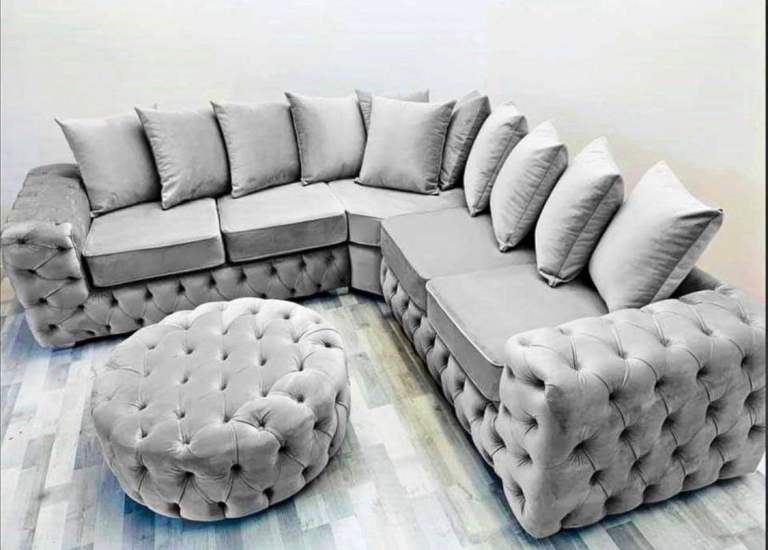 Ashton Chesterfield   3 2 Seater Sofa L Shape Sofa With Cushion 