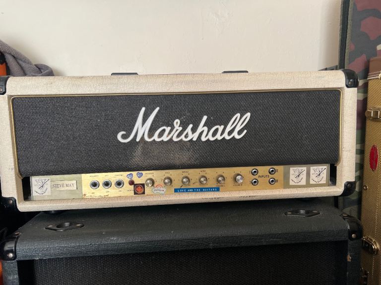 Marshall 1960s-70s 100 watt Super bass amp plus Marshall 100 watt white amp chassis 