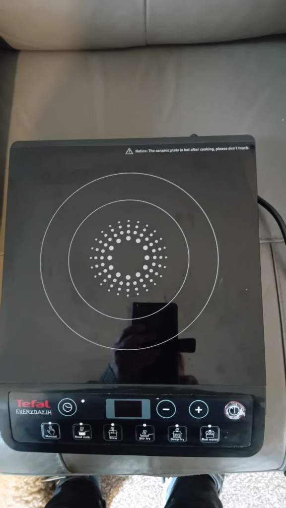 Tefal Everyday Slim Induction Hob – Black, Good Condition