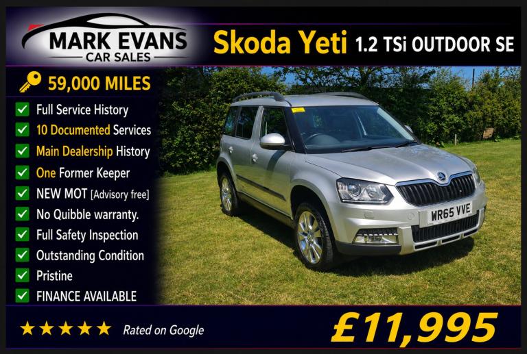 2015 Skoda Yeti 1.2 TSI [110] SE L 5dr HATCHBACK Petrol Manual
