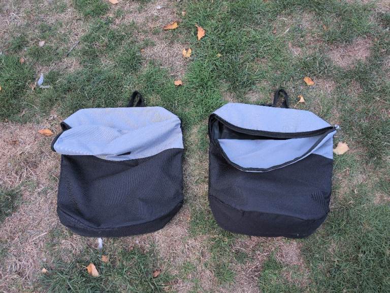 Halfords essentials pannier bags - as new