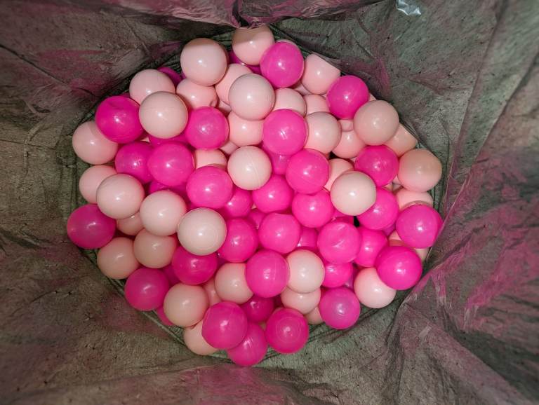 Pink ball pit balls