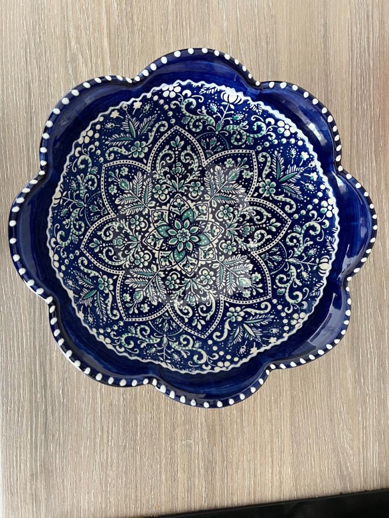 Ceramic Decorative Large Serving Bowl - Made in Spain
