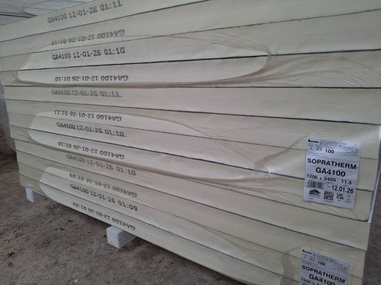 100mm Celotex (Now Soprema) Sopratherm GA4100 2400mm x 1200mm Kingspan, Ecotherm, Recticel, IKO