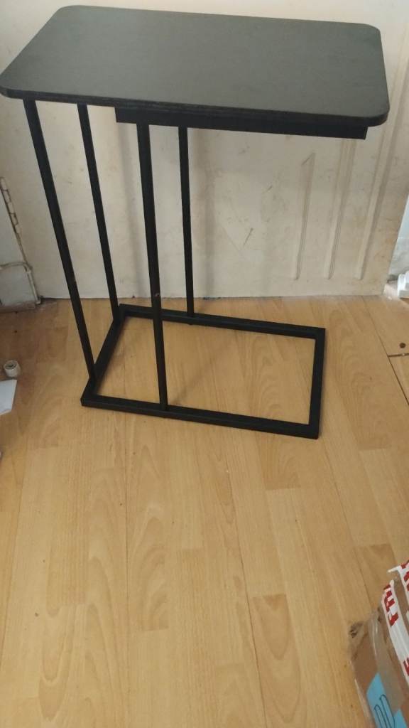 NEW BOXED SIDE TABLE IN BLACK