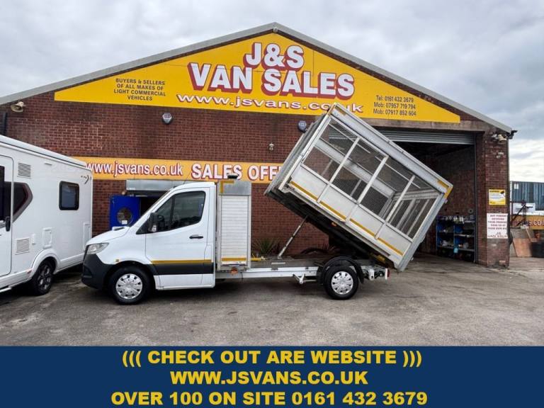 2019 19 MERCEDES-BENZ SPRINTER TIPPER ALLOY CAGED ONLY £13995 + VAT STOCKP