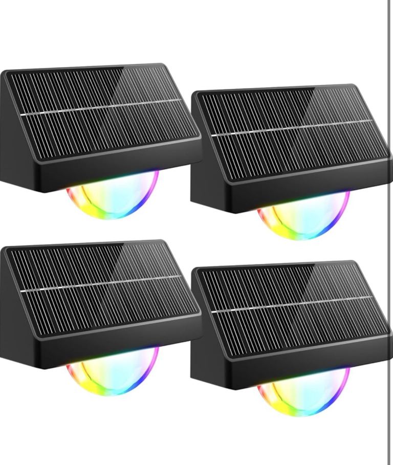 Solar RGB Fence Lights X4