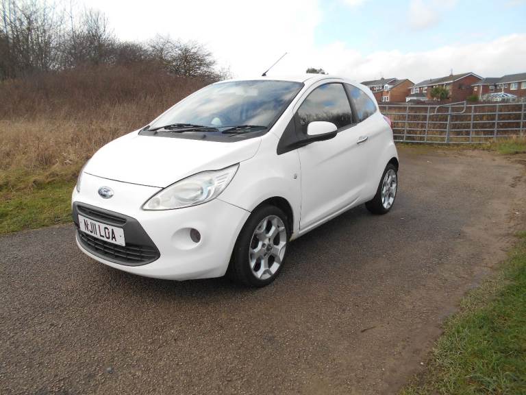 FORD KA TITANIUM TDCI DIESEL HATCHBACK WHITE 2011 £35 A YEAR TAX BARGAIN  £1450 *LOOK* PX/DELIVERY