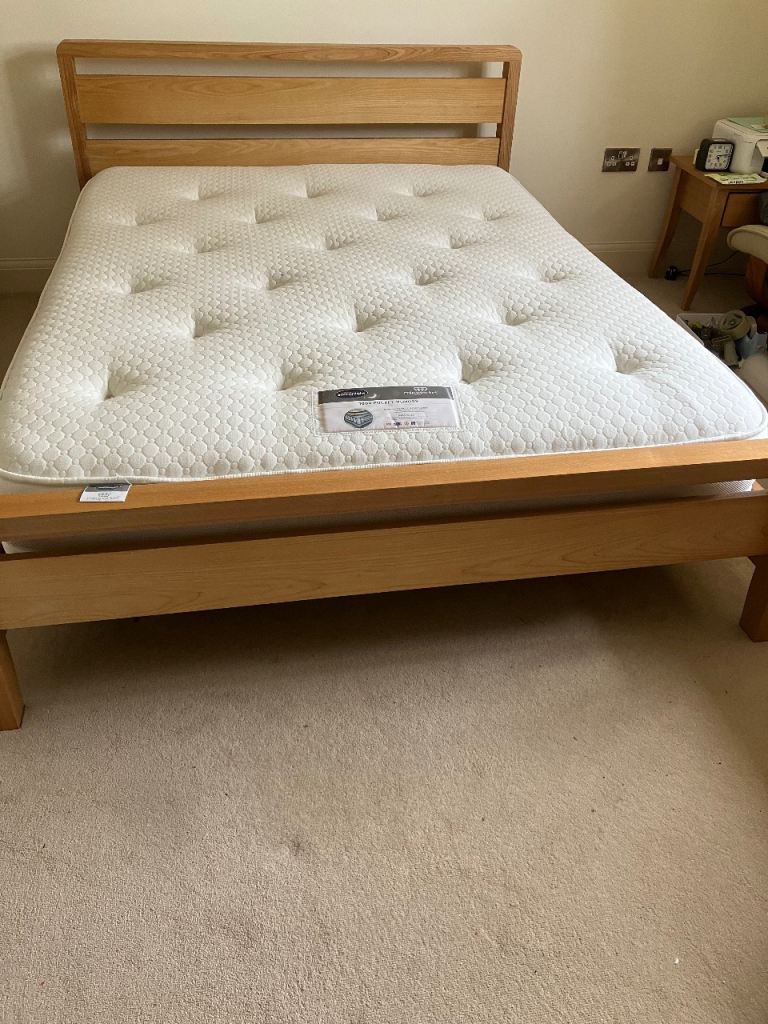 King size bed with mattress 