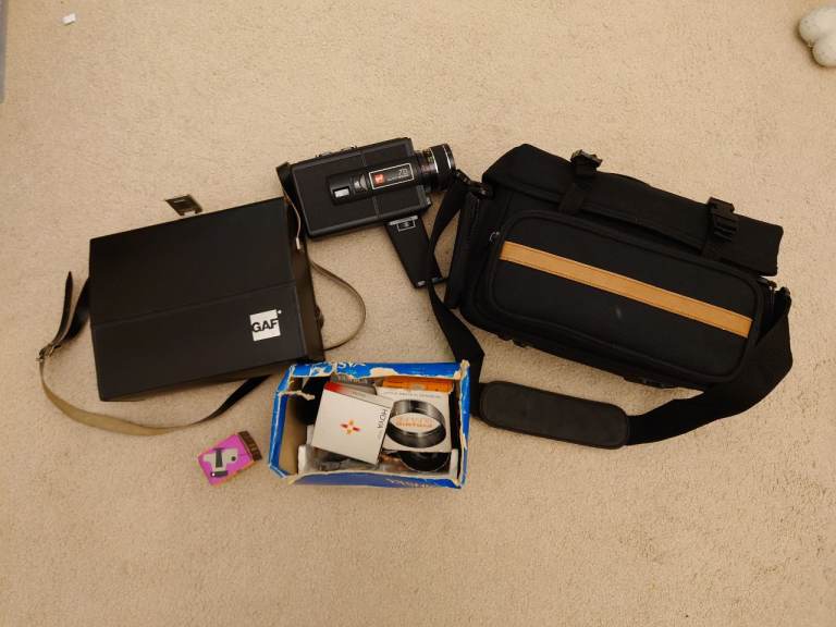 Vintage Camera Camcorder Polaroid Bundle 35mm Super 8 Digital lenses