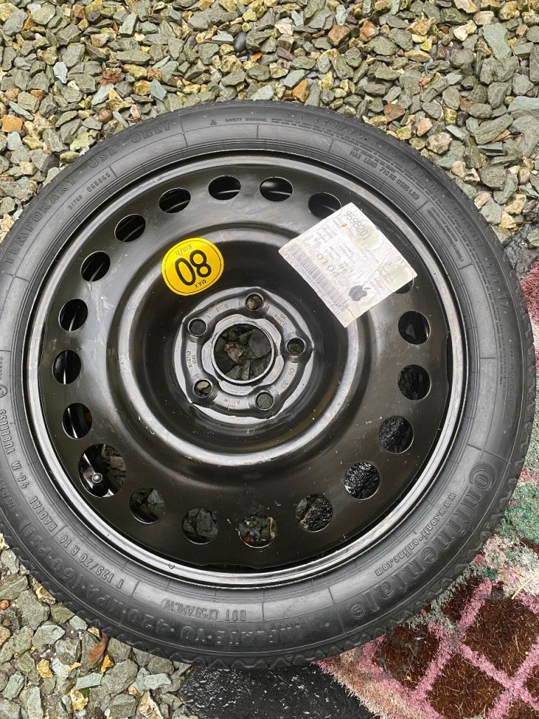 Vauxhall Mokka 5 stud. 16” space saver wheel and unused tyre 