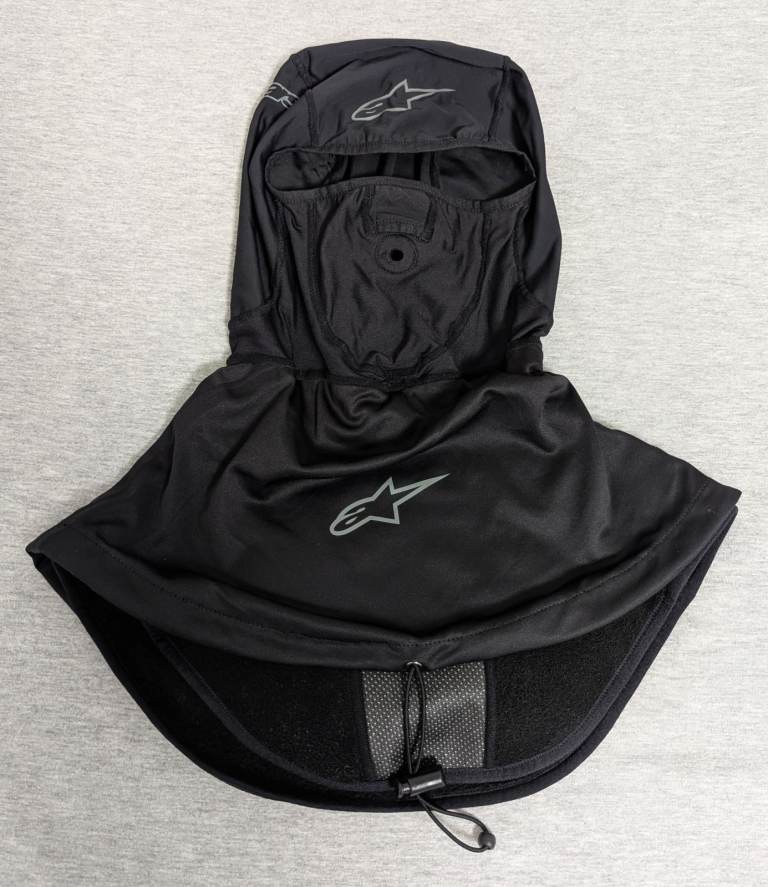 Alpinestars Winter Touring Motorcycle Balaclava w/Neck Cover / Black / Water & Windproof