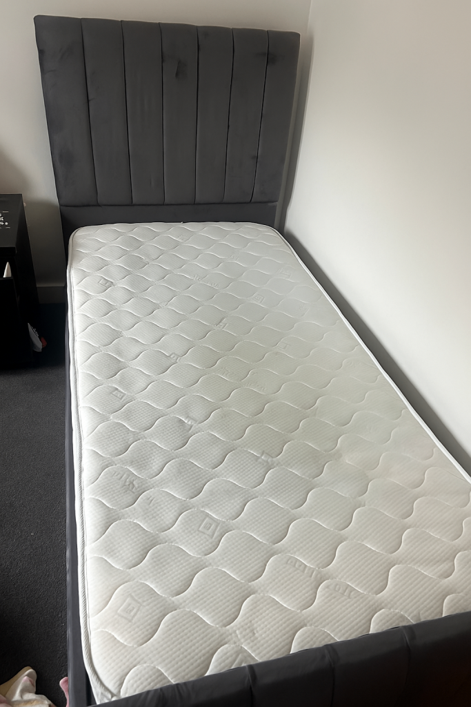 image for Single bed frame with mattress 