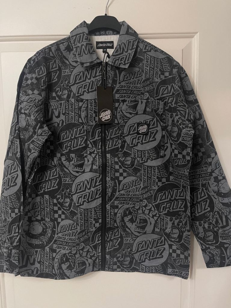 Santa Cruz Grey Denim Jacket - New with Tags, Size XS