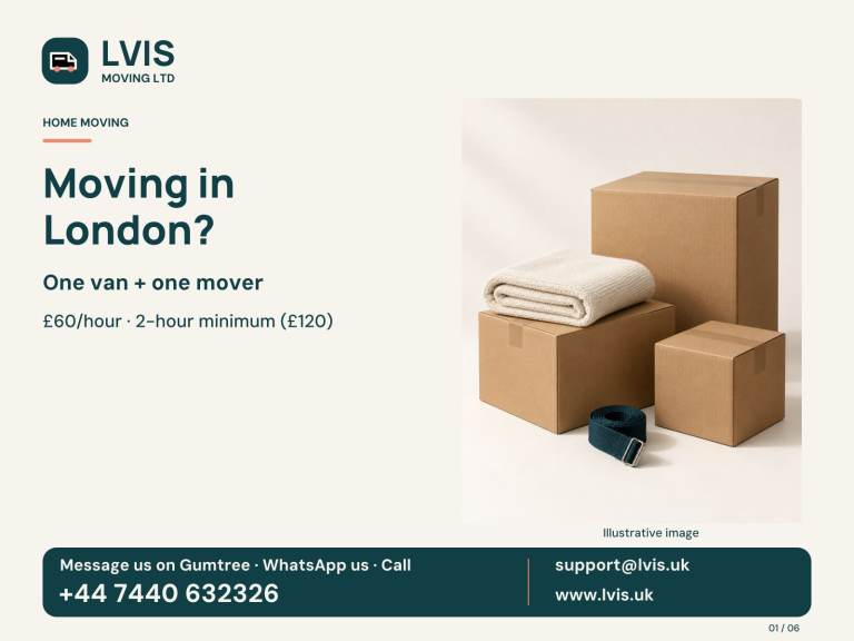 London Moving, Furniture Delivery & Storage Services | LVIS Moving Ltd – From £60/hour