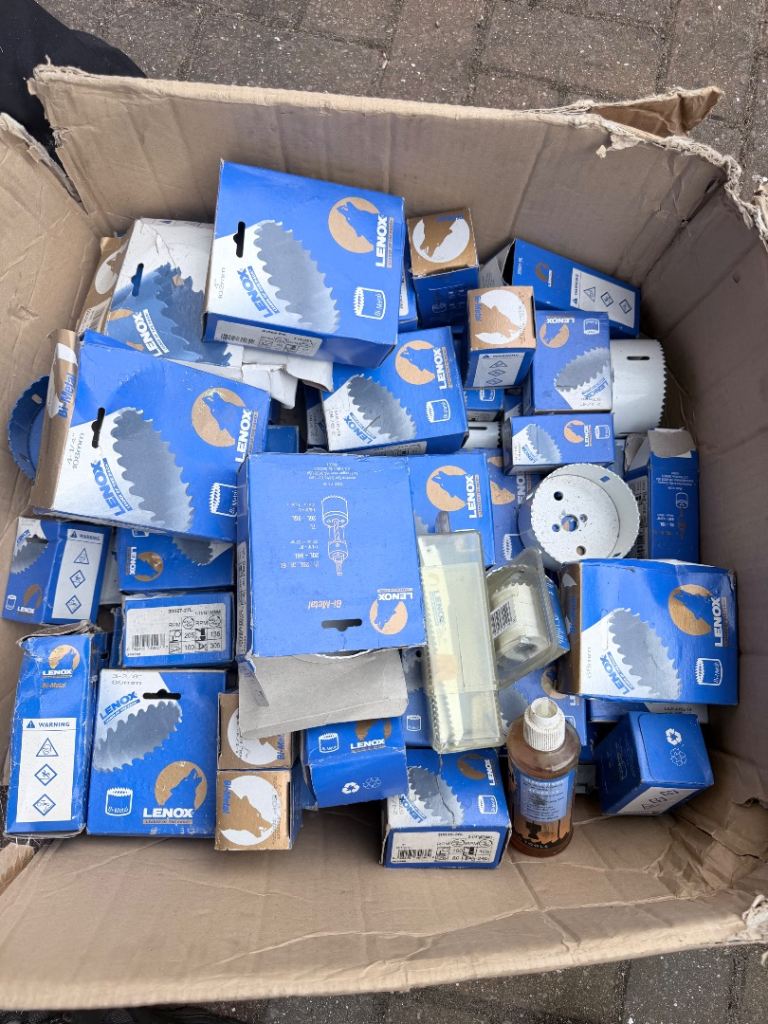 Box of NEW Lenox Bi-Metal Hole Saw Blades - Various Sizes