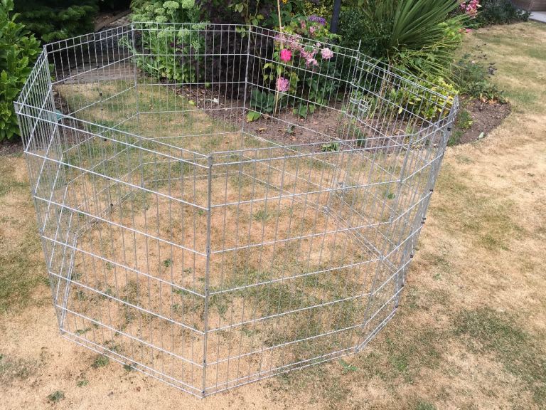Metal puppy pen. 