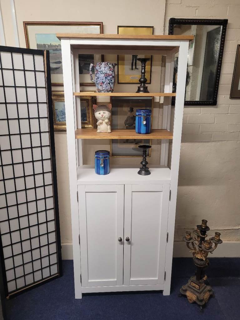 image for Lovely tallboy shelved cabinet with cupboard   