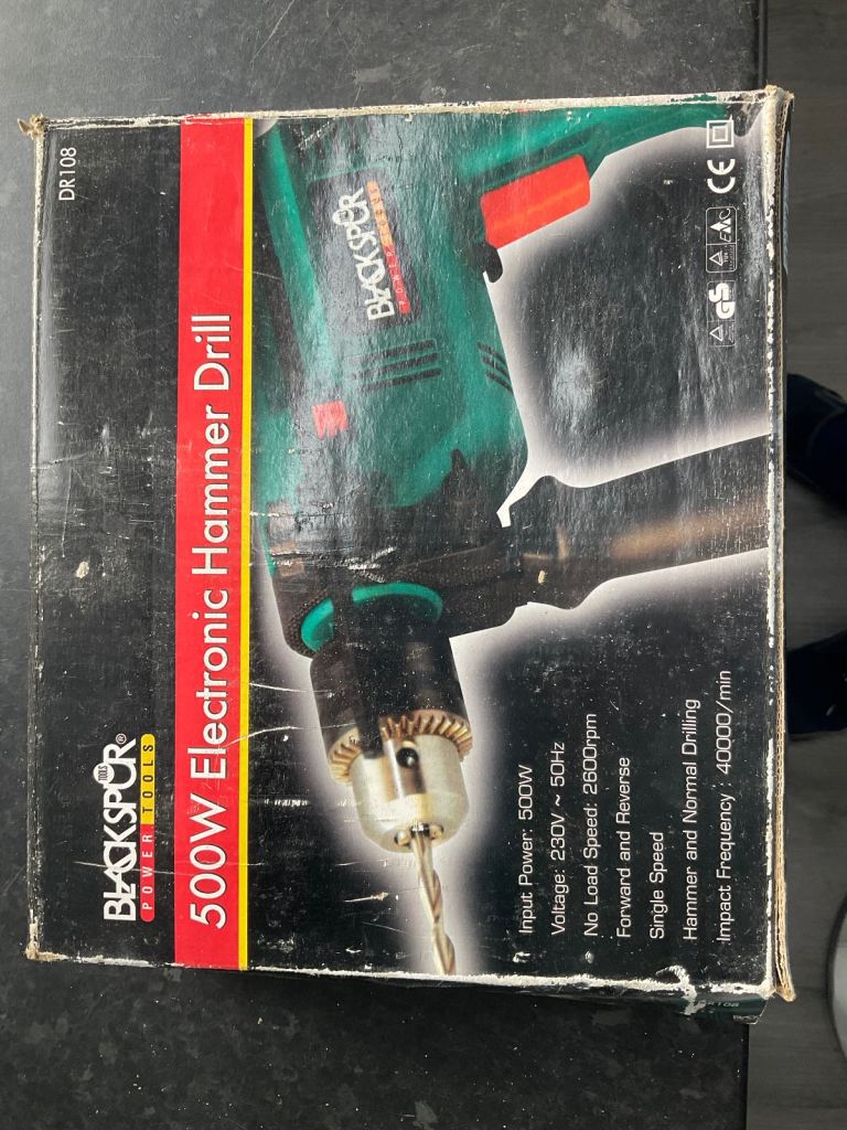 New Blackspur 500w Electric Drill / Hammer Drill 