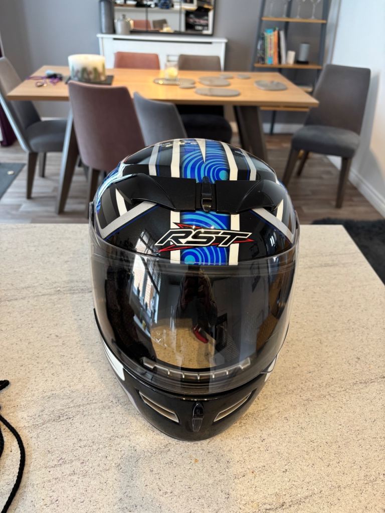 Blue RST Bike Helmet size Large