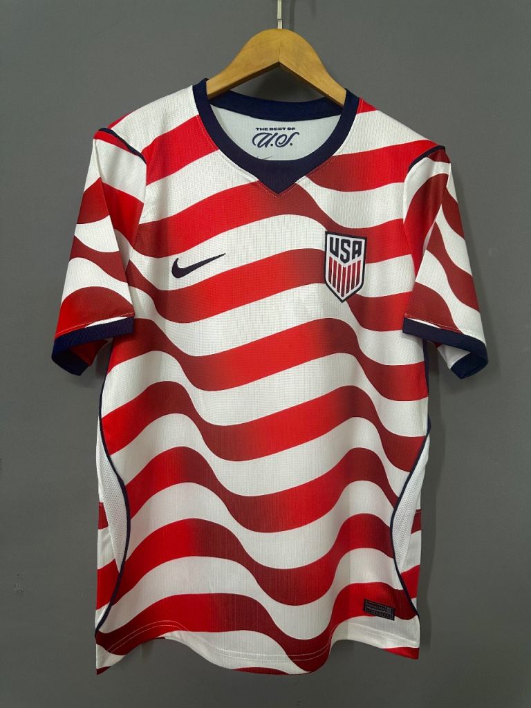 Nike USA Football Shirt – Red & White New