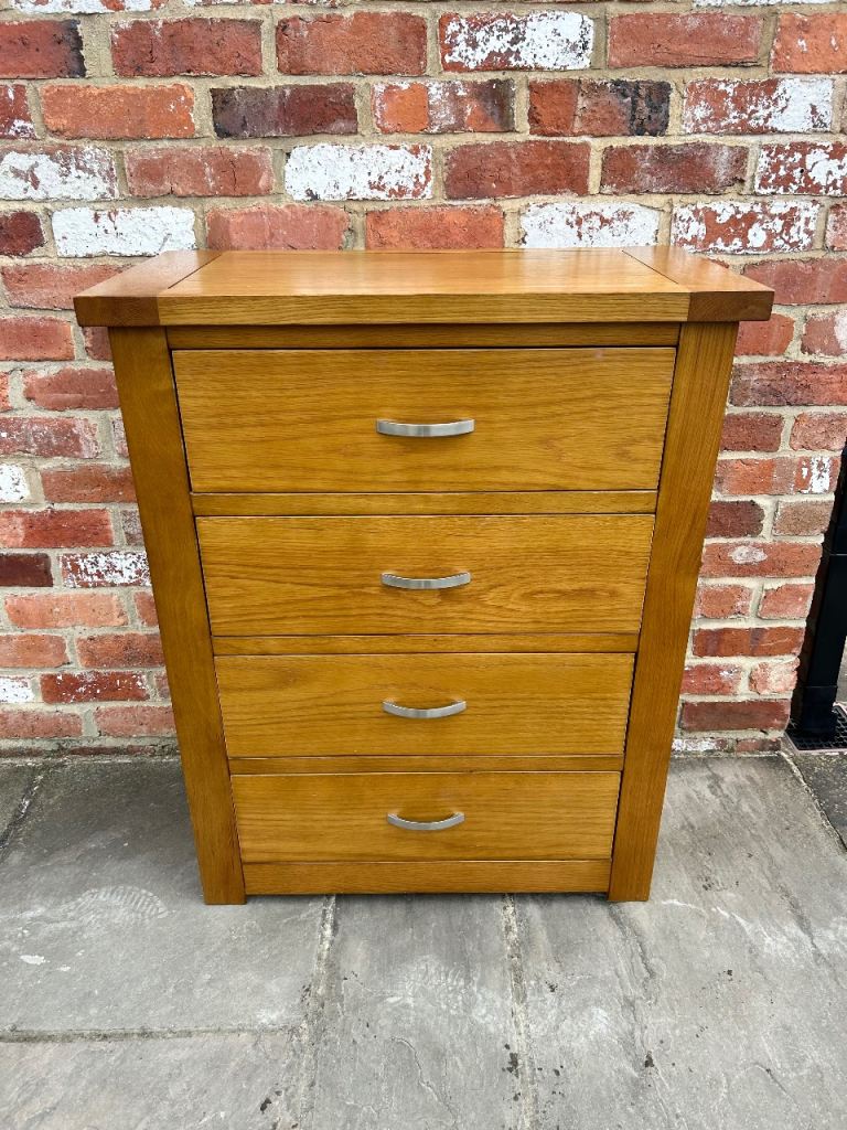 image for Rustic Solid Pine Chest of Drawers - Good Condition 