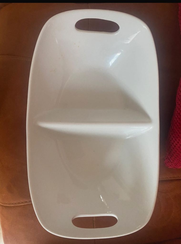 Serving Dish Two Part White