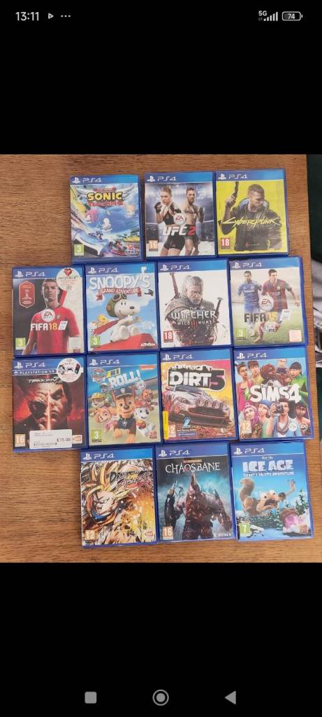 14x  PS4 Games all in good condition 