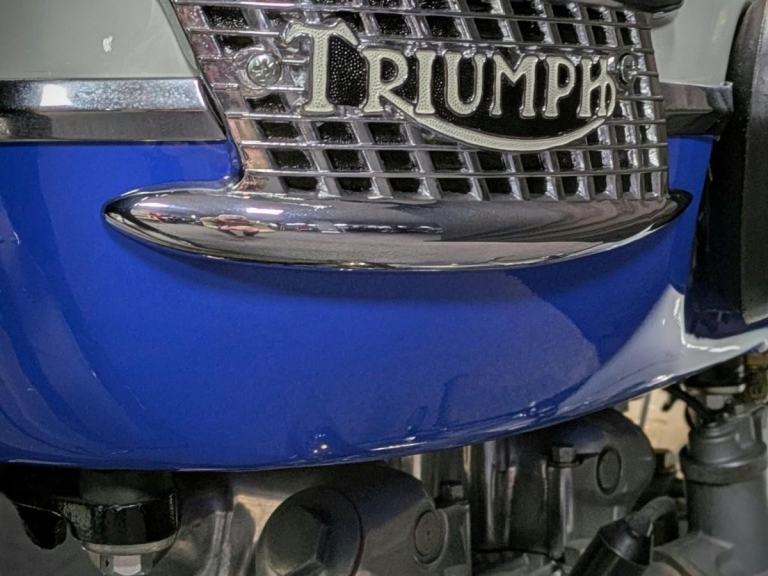 1959 TRIUMPH T120 BONNEVILLE Royal Blue Pearl Grey Fully Restored Rare Exclus...