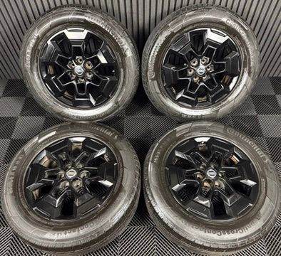 18'' GENUINE NISSAN NAVARA D40 NP300 BLACK ALLOY WHEELS TYRES ALLOYS