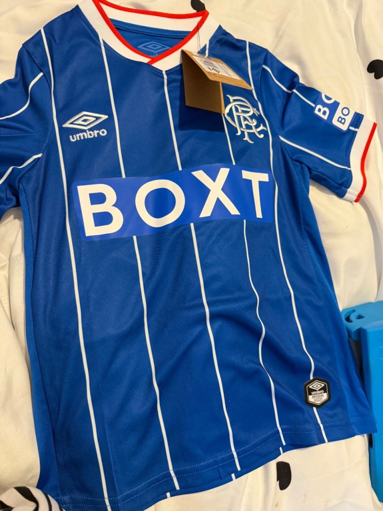Rangers Umbro Home Kit Football Shirt - New with Tags