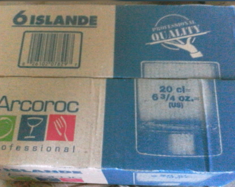 2 BOXES OF NEW ISLANDE GLASSES