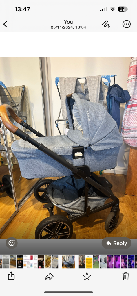 Nuna Mixx pram and carry cot