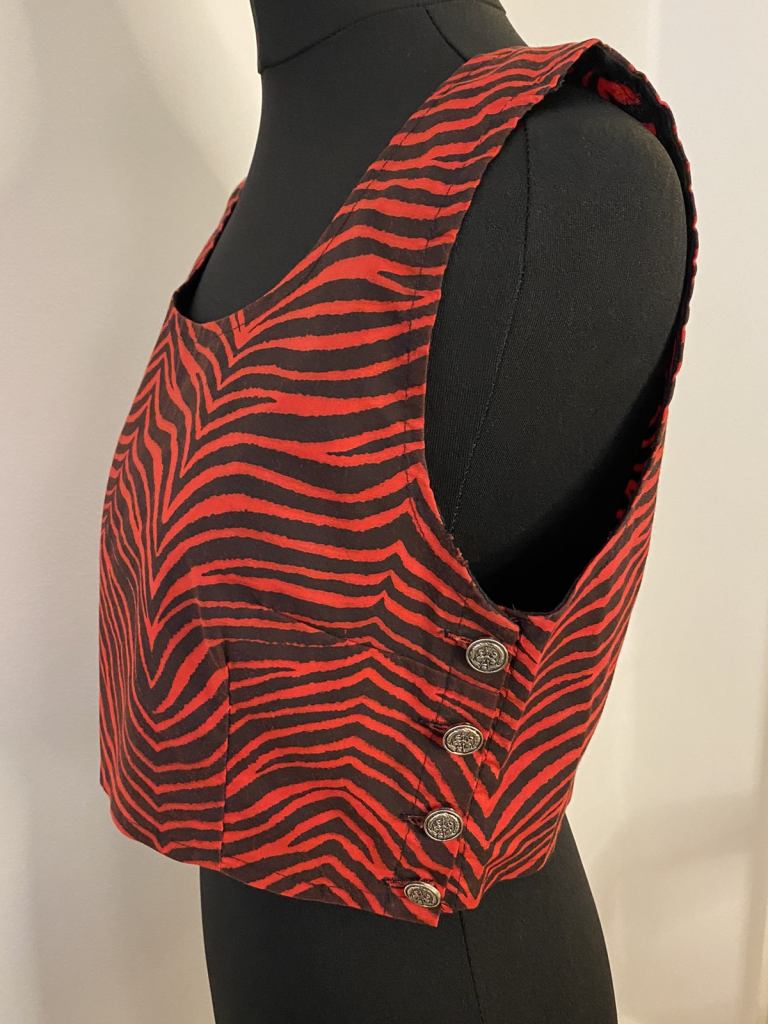 JOHNSON’S (LONDON) La Rocka Tiger Crop Top c1983