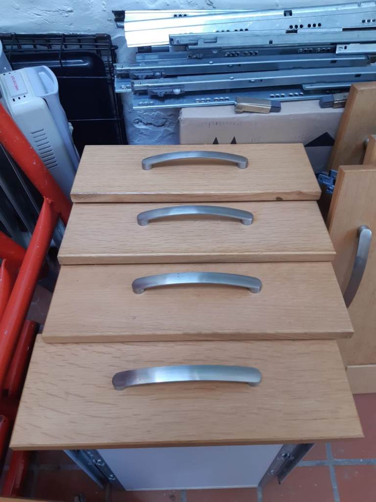 Solid oak kitchen drawers and doors