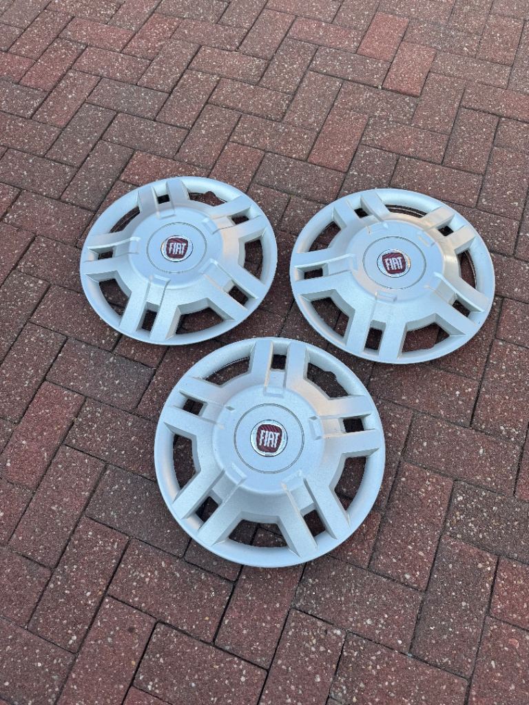 Three Fiat Ducato wheel trims 