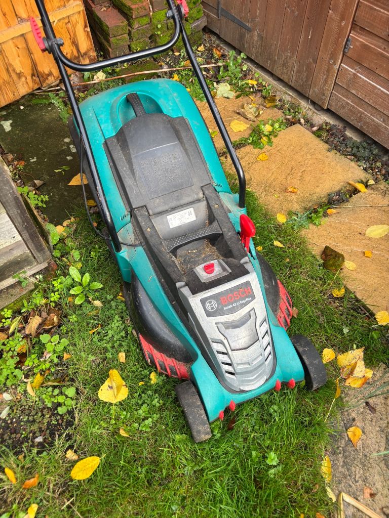 image for Bosch cordless electric lawnmower