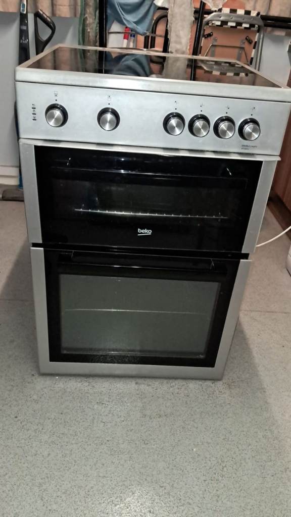 Beko 60cm Twin Cavity Electric Cooker with Grill