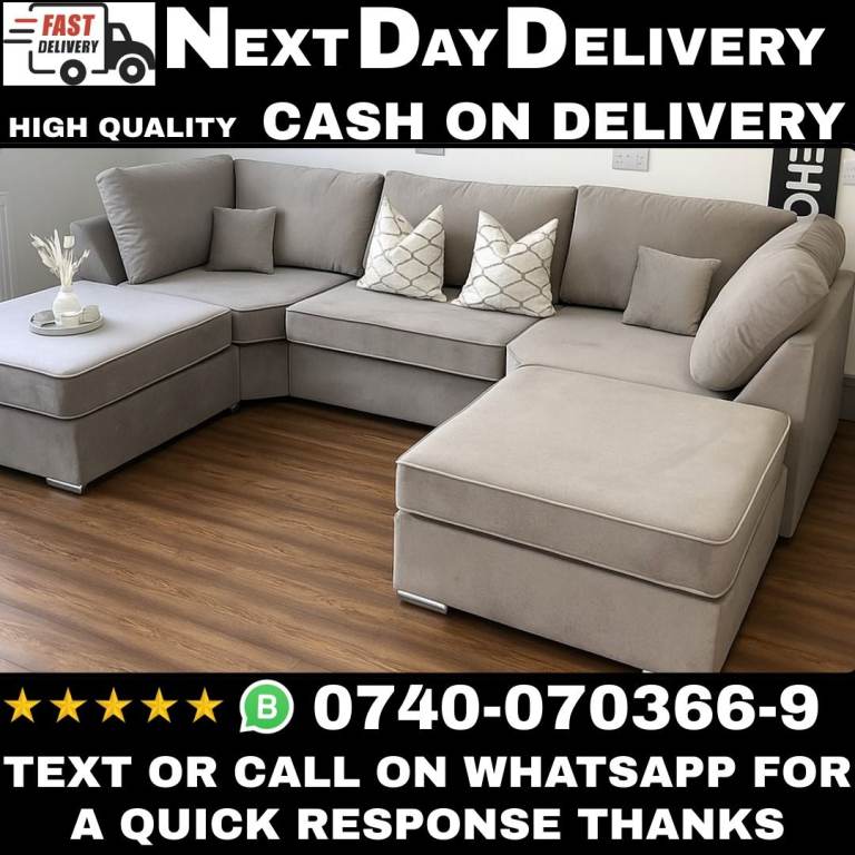 image for Premium Corner & 3+2 Seater Sofas – Brand New, Fast Delivery