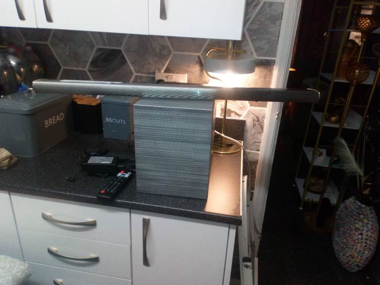 for sale lg  soundbar with wireless subwoofer in a stainless steel brushed finish £40