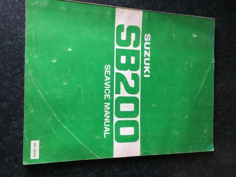Genuine Suzuki sb200 service manual 