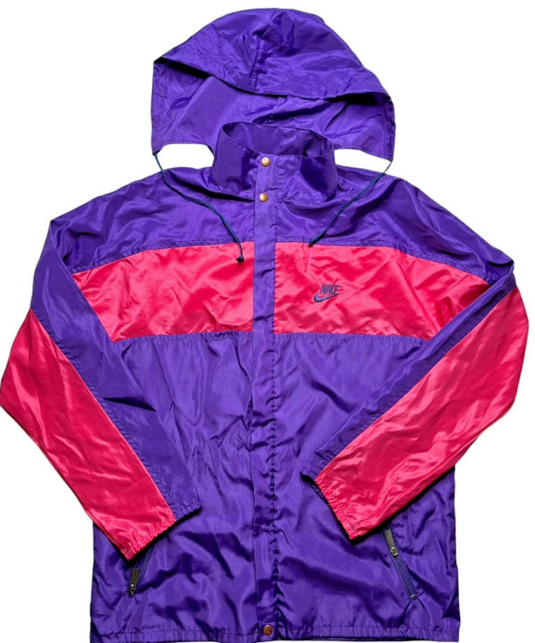 Nike ACG Vintage Waterproof Jacket Womens M UK 10 12 Purple Pink Hooded
