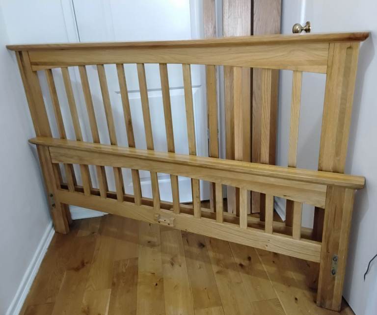 John Lewis King Size Oak Bed Frame As New Condition Can Deliver 