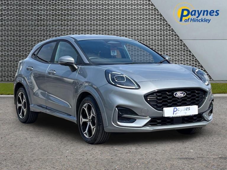 2024 Ford Puma ST-Line 5DR 1.0L 125PS mHEV 6 Spd Solar Silver 1 OWNER CCAC NAV