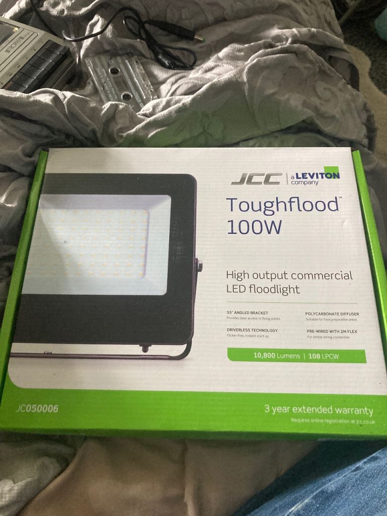 JCC Toughflood 100W High Output LED Floodlight – New
