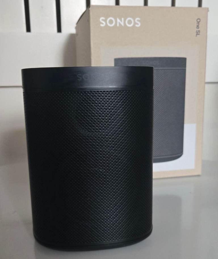 BOXED Sonos ONE SL S22 Black Speaker in Excellent Condition