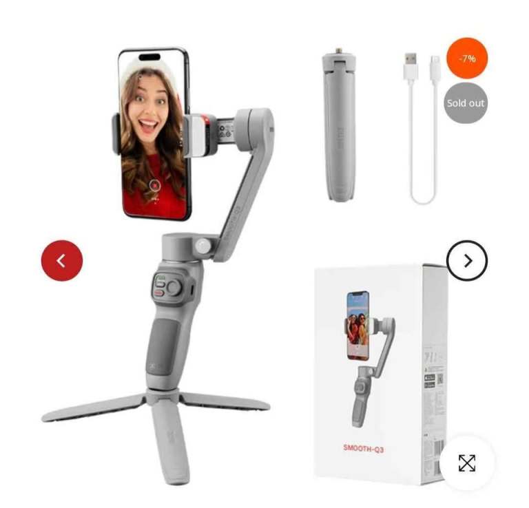 Zhiyun Smooth Q3 – 3-Axis Smartphone Gimbal Stabilizer