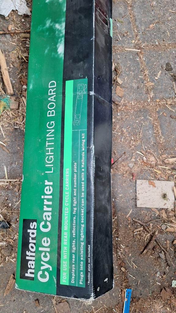 Cycle carrier lighting board