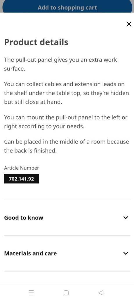 White Ikea Malm desk