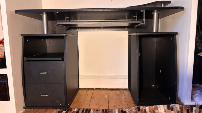 Computer Desk Essential Home Office Study With Pull Out Keyboard Tray And Drawer